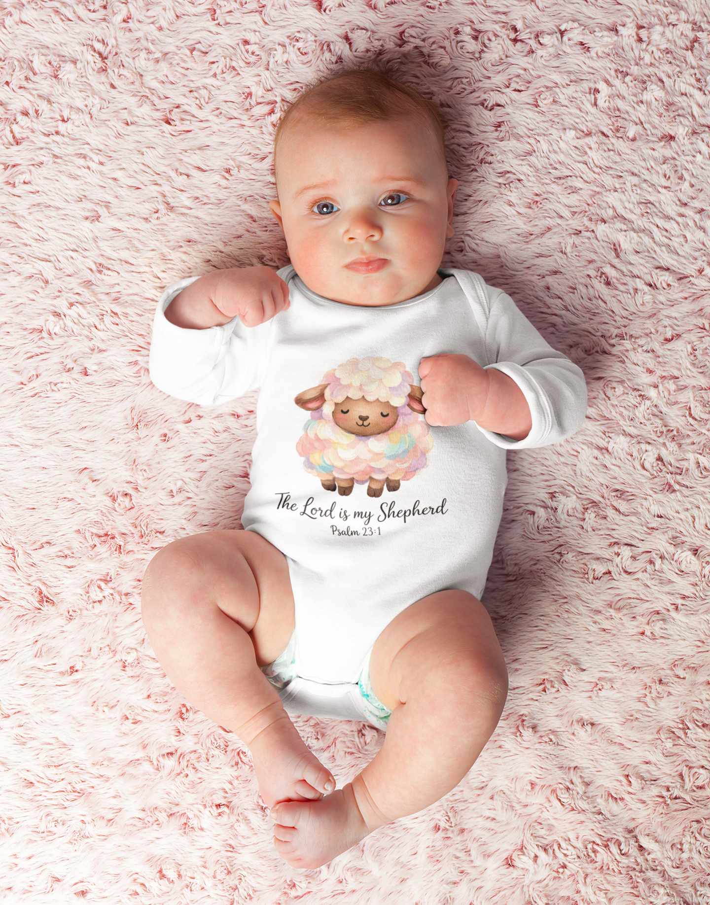 The Lord is My Shepherd Baby Onesie | Christian Baby Bodysuit