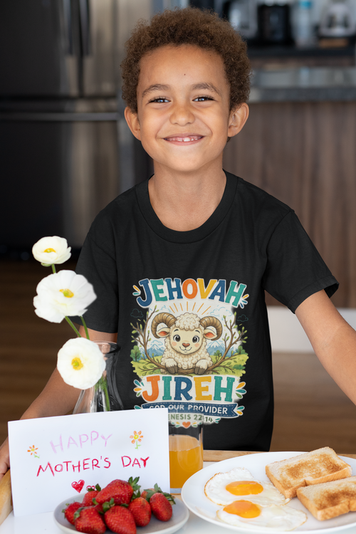 Jehovah Jireh Christian T-Shirt for Kids | God Our Provider Faith Apparel