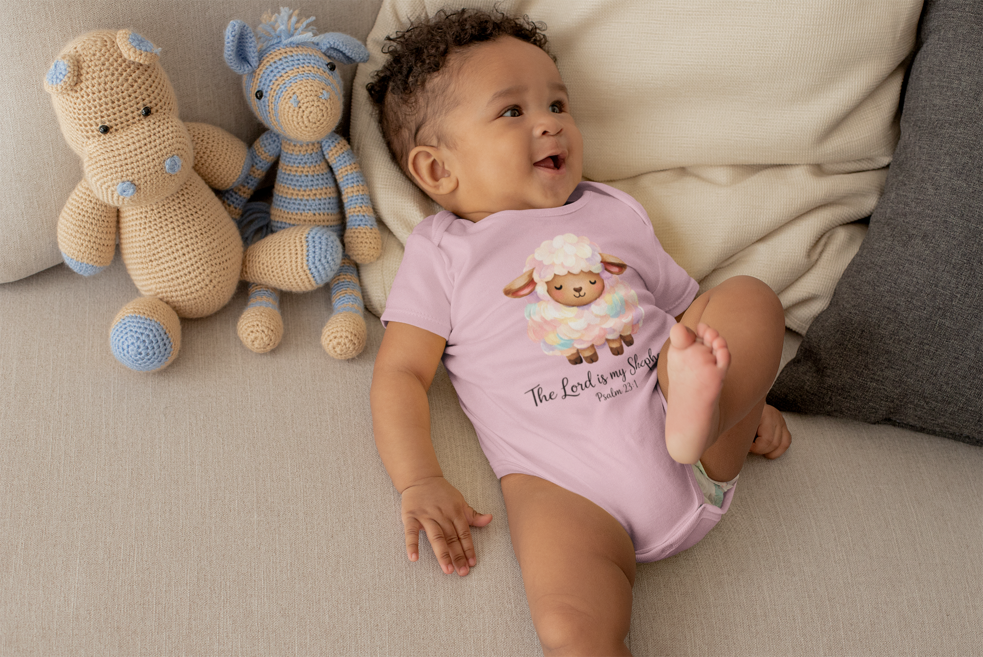 The Lord is My Shepherd Baby Onesie | Christian Baby Bodysuit
