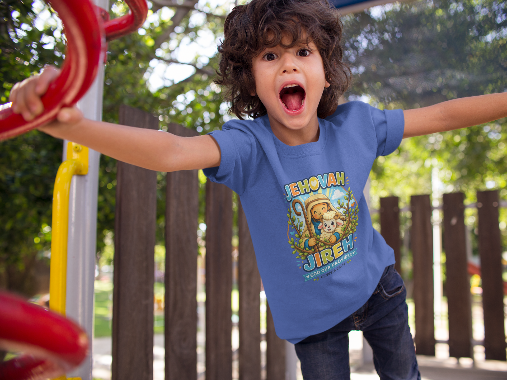 Jehovah Jireh T-Shirt for Kids - Religious Christian Tee for Boys & Girls