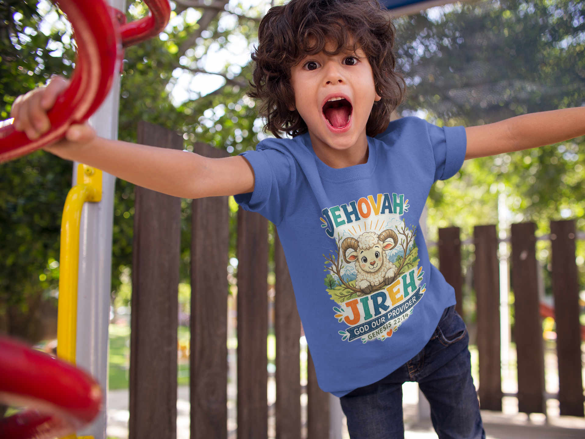 Jehovah Jireh Christian T-Shirt for Kids | God Our Provider Faith Apparel