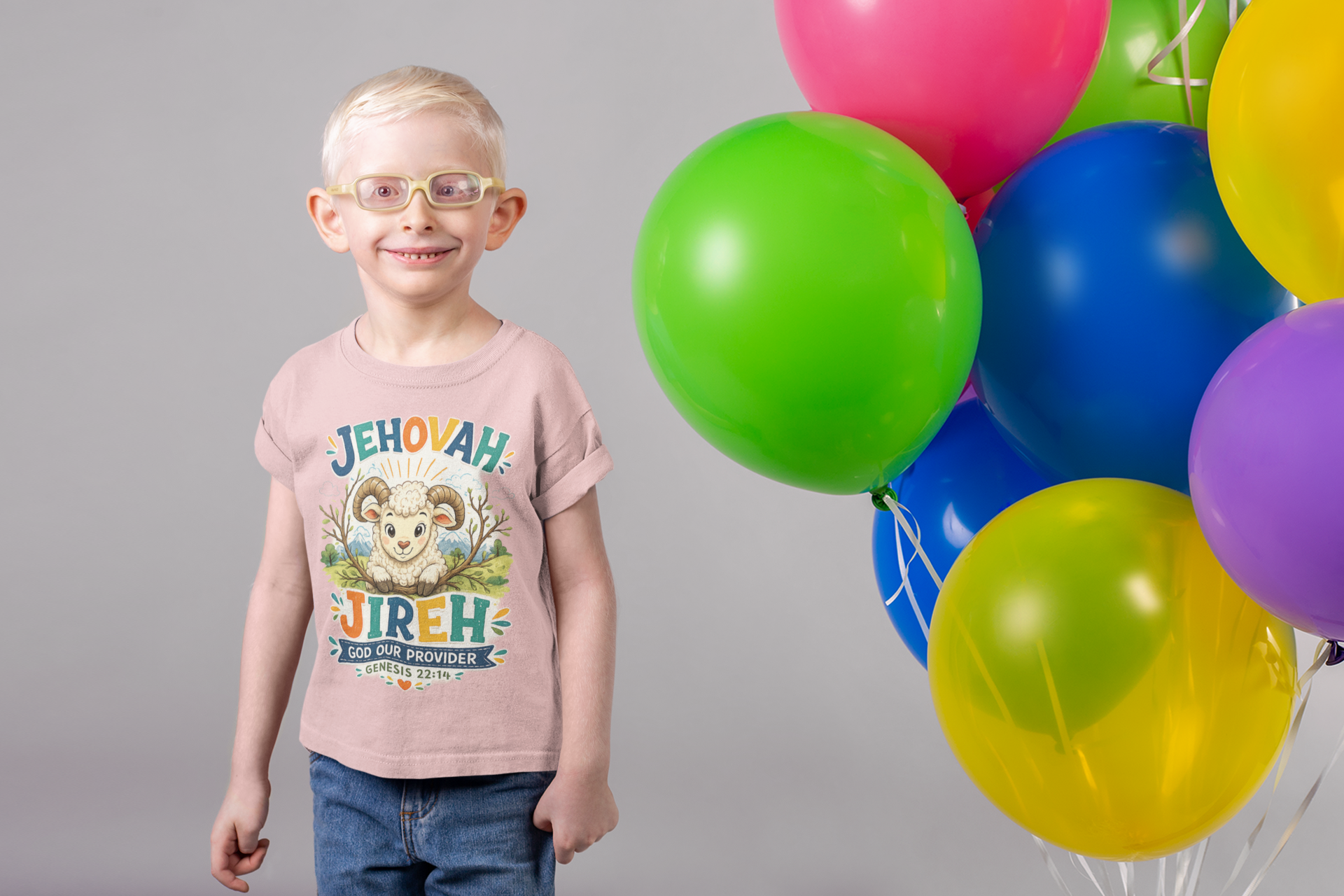 Jehovah Jireh Christian T-Shirt for Kids | God Our Provider Faith Apparel