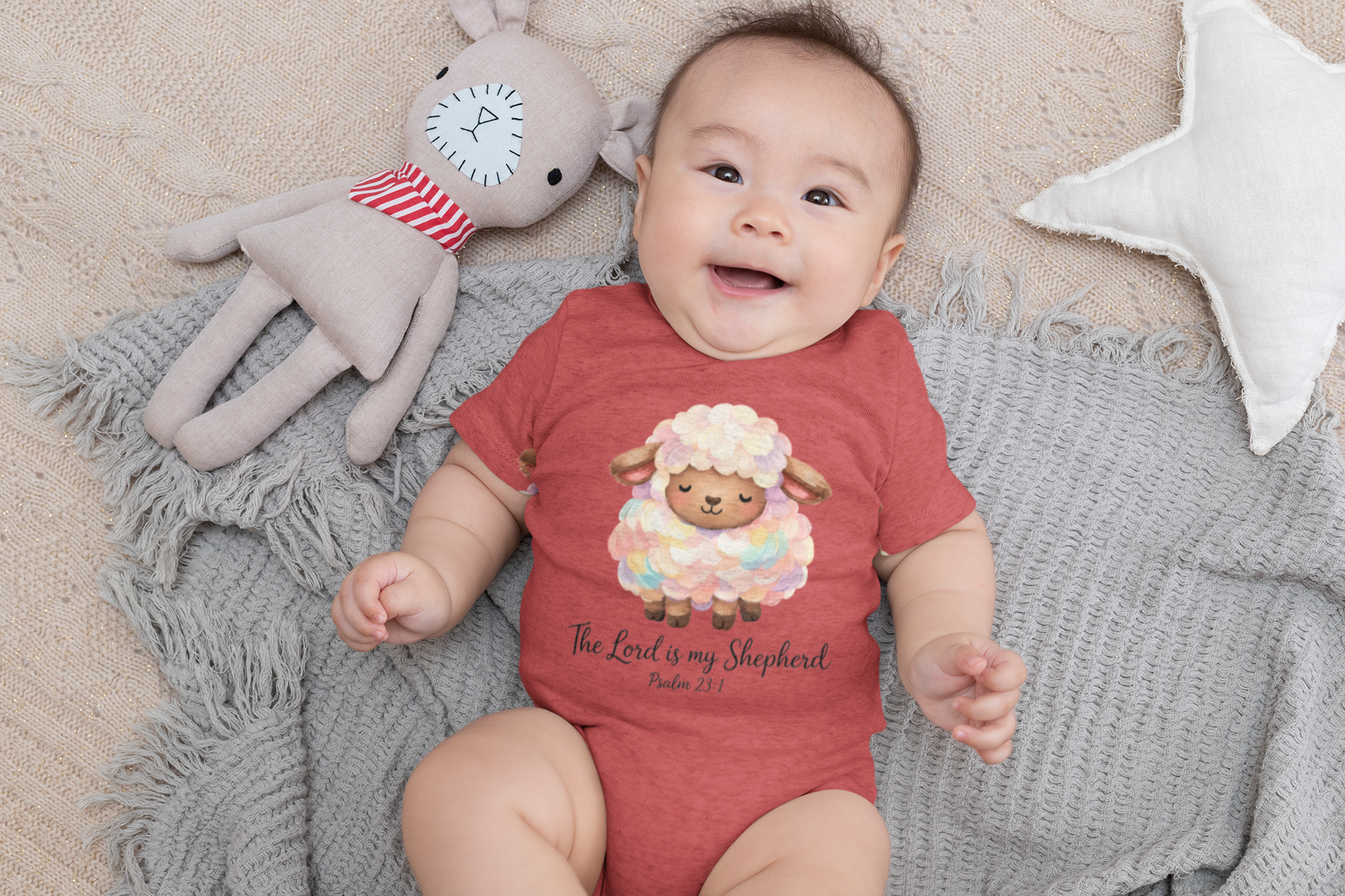 The Lord is My Shepherd Baby Onesie | Christian Baby Bodysuit