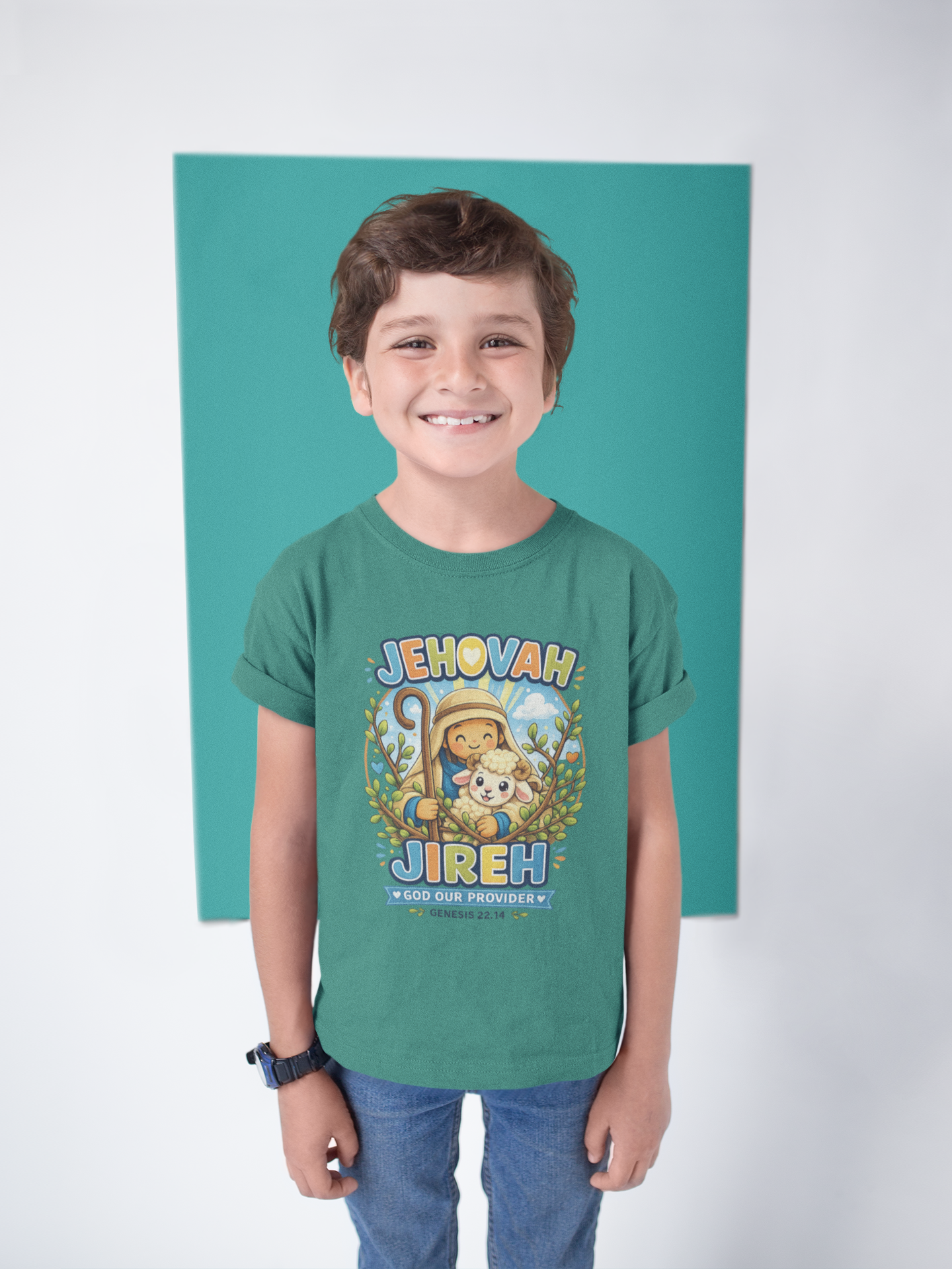 Jehovah Jireh T-Shirt for Kids - Religious Christian Tee for Boys & Girls