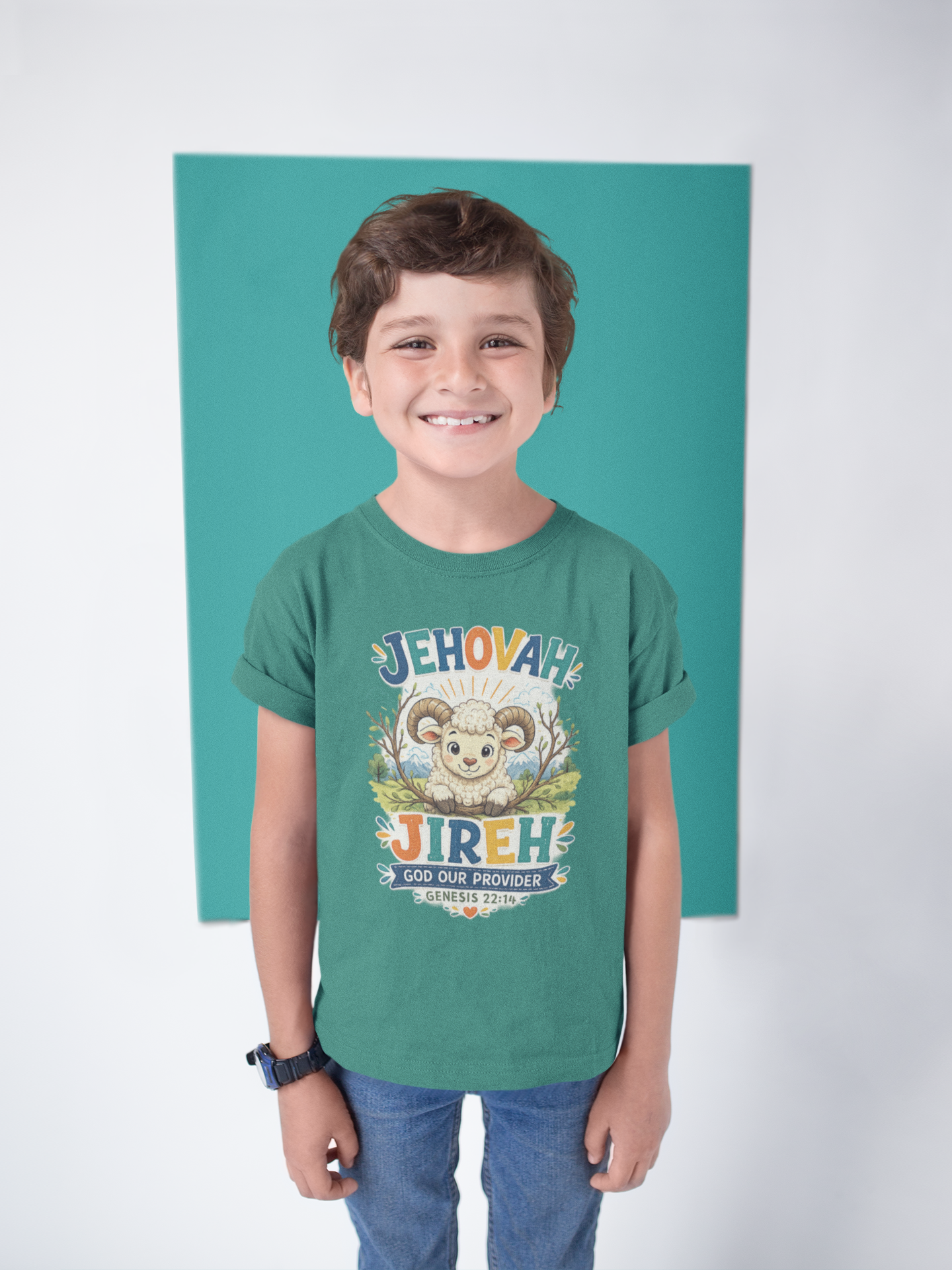 Jehovah Jireh Christian T-Shirt for Kids | God Our Provider Faith Apparel